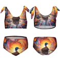 thumbnail image 6 of Q-version Funny Little Yellow Duck Girls' 2-Piece Tankini Swimsuit, 6 of 6