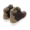 thumbnail image 2 of Daniela Fargion Brown Camel Suede Mid Top Distressed Leather Fashion Sneakers-9 for Womens, 2 of 4