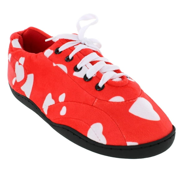 Comfy Feet Red Hearts Colorful Indoor Outdoor All Around Slipper MD