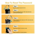 thumbnail image 4 of Combination Padlock, 2 Pack Small Waterproof Padlocks for School Gym Locker, Gate, Shed, 4 Digit Code Security Locks, 4 of 7