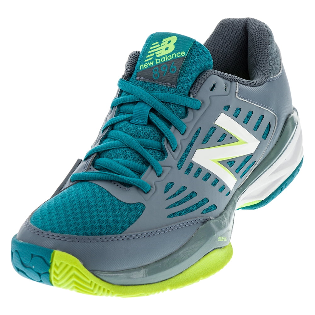 New Balance Women`s 896v1 B Width Tennis Shoes Cyclone and Deep Water ( 5.5 Cyclone and Deep