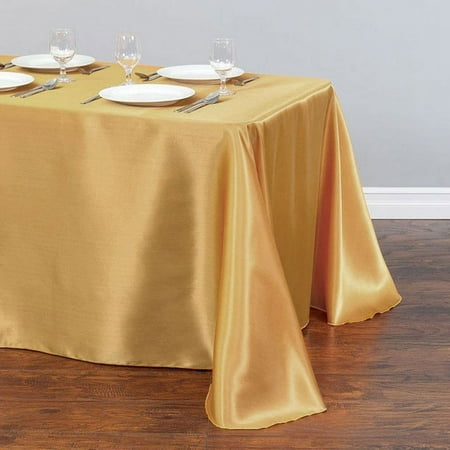 

Rectangle Satin Tablecloth Overlay Wedding Christmas Baby Shower Birthday Banquet Party Decoration Home Dining Satin Table Cover (03 145x160cm)