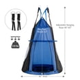 thumbnail image 2 of Spaco 2-in-1 40 Inch Kids Hanging Chair Detachable Swing Tent Set, Tree Swing Tent, Detachable Play Tent for 2 or 3 Kids with Capacity of 330 lbs, Blue, 2 of 6