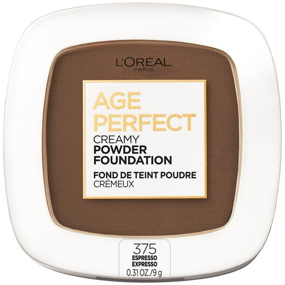 L'Oreal Paris Age Perfect Creamy Powder Foundation with Minerals, Espresso, 0.31 oz.