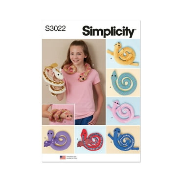 Simplicity Sewing Pattern 3022 - Plush Critters, Size: OS (One Size)