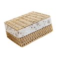 thumbnail image 3 of Cesta de almacenamiento de escritorio, organizador de maquillaje con tapa, caja de almacenamiento de juguetes y ropa, contenedor para dormitorio,, 3 of 9