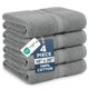 thumbnail image 1 of Toallas LANE LINEN Paquete de 4 Gris 41x71 cm Algodón Suave, 1 of 9