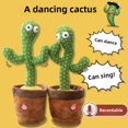 thumbnail image 2 of Danza Hada Cactus escultura de arena juguete de peluche eléctrico para niños diciendo discurso canto brillante en decoración del hogar Mini modelo, 2 of 5