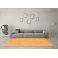 thumbnail image 3 of Ahgly Company Indoor Rectangle Solid Orange Modern Area Rugs, 2' x 5', 3 of 4