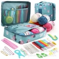 thumbnail image 1 of EASTIN 59 Pcs Include 5 Skeins Yarn Hooks Needles Storage Bag Crochet Kit with Knitting Accessories Set for Beginners Gift Freeshipping, 1 of 7