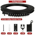 thumbnail image 3 of AFQH 5m black curtain track set pulley installation code accessories, 3 of 8