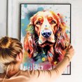 thumbnail image 4 of Irish Terrier Dog Art - Watercolor Style Wall, Home or Apartment Decor - Sweet Poster Print Gift for Puppy Lovers, Dog Lovers, Women, Girls, Kids, Baby Room, Nursery, 4 of 5