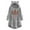Gray, variant on IROINNID Women's Casual Mid-Long Graphic Prints Hoodie Overcoat Long Sleeve Outwear, Pink
