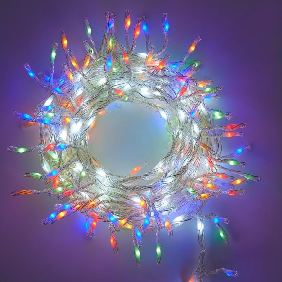 shiyou-Firecracker Starry String Lights Fairy Lights Plug in, 5M/16.4Ft 300 Led Cluster Lights Waterproof Twinkle String Lights Super Bright DIY Party Wedding Christmas Decoration (RGB)