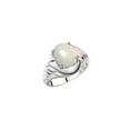 thumbnail image 6 of RYLOS Rings for Women 14K White Gold Ring Classic Designer Style Oval 12X10MM Solitaire Gemstone Ring Exotic Opal African Jewelry for Women Size 8, 6 of 7