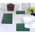 thumbnail image 2 of Home Weavers Inc Luxury Collection 100% Cotton Non-Slip Bathroom Rug Set, Machine Washable- Bathroom Rug, Bath Rug 17"x24", 21"x34", 20"x20" - Bottle, 2 of 5