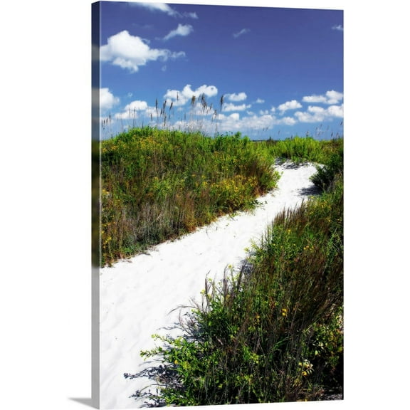 Great BIG Canvas | "A Sandy Pathway II" Canvas Wall Art - 20x30