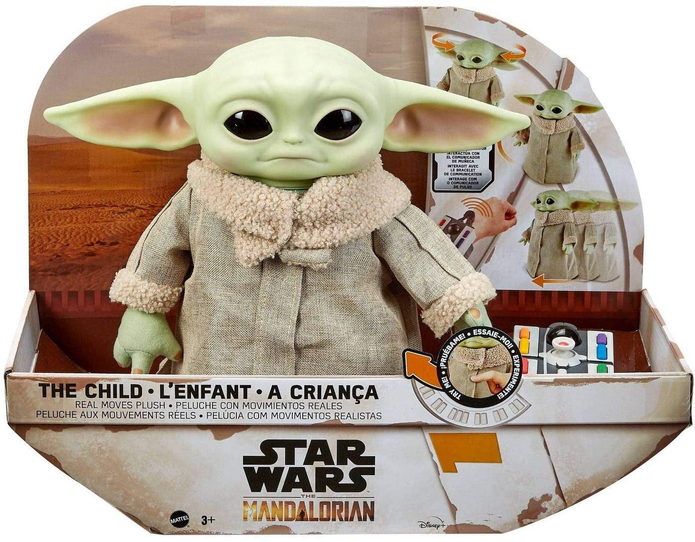 Star Wars Grogu, The Child, 12-in Plush Baby Yoda RC Toy, Moving