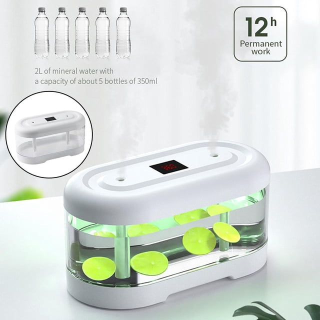 Humidificador de doble agujero portátil Mini de gran capacidad 2000ml de niebla fría purificador de aire USB Colco Humidificador portátil