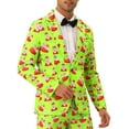 thumbnail image 4 of INSPIRE CHIC Christmas Printed Sports Coats for Men's Graphic Party Costume Blazers, 4 of 4