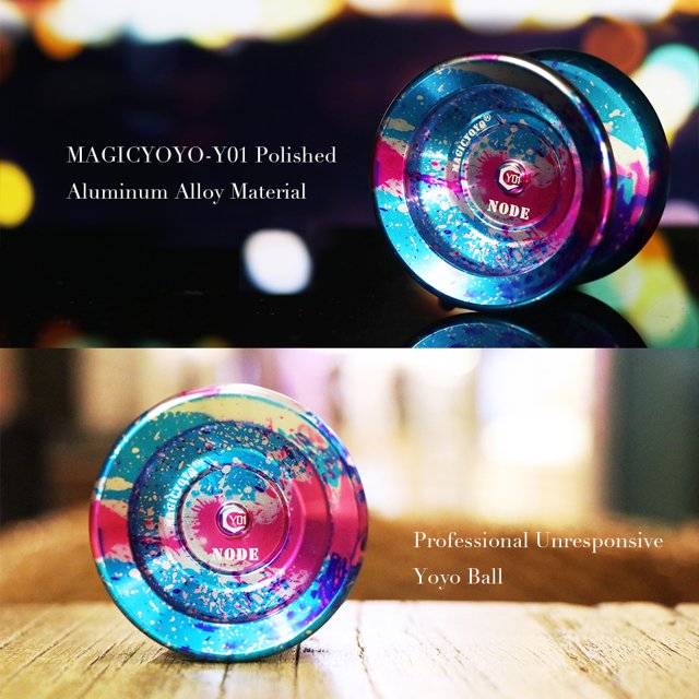 Niños -y01 Aleación Pulida Aluminio Inspirador Profesional Yoyo Ball Spin Toy Para Niños
