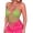 Green, variant on Women's Glitter Rhinestone Sequin Halter Tops Backless Sleeveless V Neck Asymmetrical Dance Bikini Bra Top Festival Rave Party Crop Tops