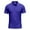Blue, variant on MIXUE Polo Shirts For Men Summer Solid Color Lapel Button Down Short Sleeve Slim T-shirts Sportwear,Blue,XXL