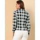 thumbnail image 5 of Chaqueta Tipo Blazer Informal Con Solapa De Muesca Y Manga Larga Para Mujer Cuadros negros XS, 5 of 6