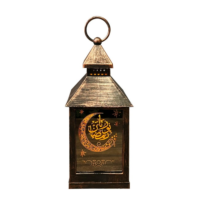 Eid Ramadan Mubarak DIY Lantern Light Moon Star Home Decoration