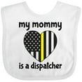 thumbnail image 3 of Inktastic Dispatcher Mom Emergency Gold Line Flag Boys or Girls Baby Bib, 3 of 4