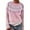 Pink #808, variant on Bovemsi Sweaters for Women Cozy Women's Knitted Isle Print Retro Sweater Casual Loose Crewneck Long Sleeve Cropped Pullover Tops Fall Sweaters