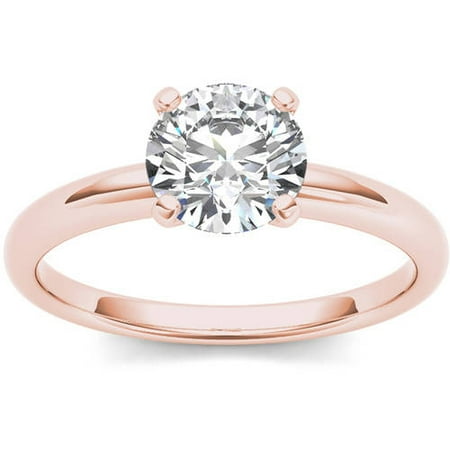 1 Carat T.W. Diamond Solitaire 14kt Rose Gold Engagement Ring