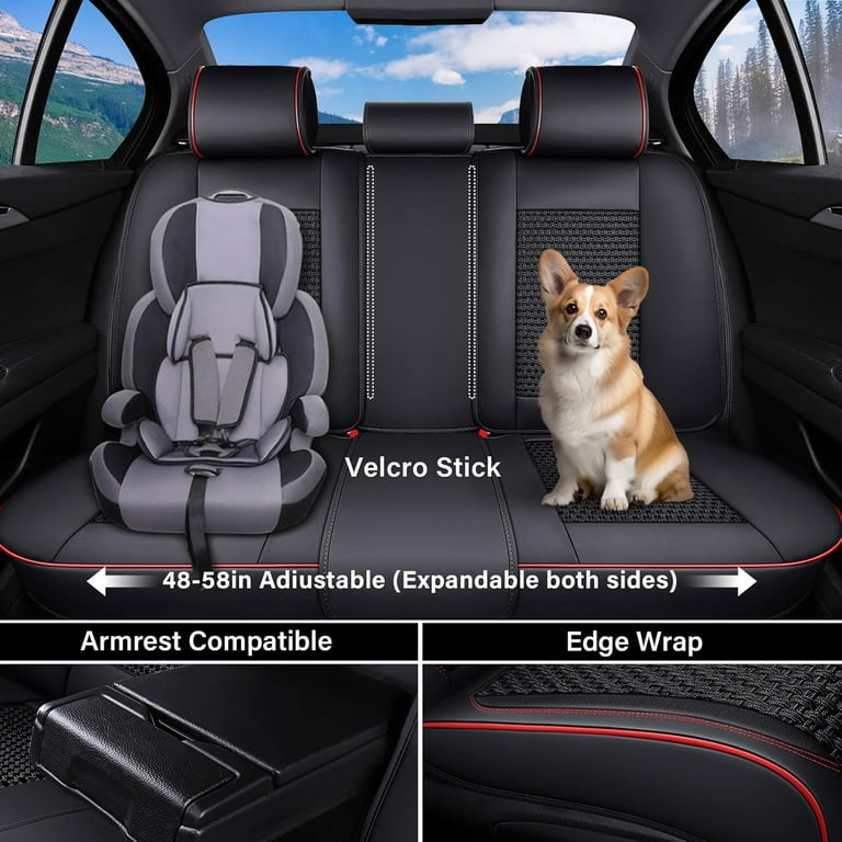 Corgi Car Seat Covers (Set of 2) - Black Corgi Car Seat Covers (Set of 2) - Black