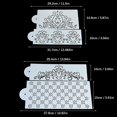 thumbnail image 6 of olkpmnmk Cake Stencils For Buttercream Cake Decorations Cake Wedding Cake Flower Spray Cake Flower Hollow Lace Cake 4 Piece Kitchen Gadgets, 6 of 9
