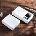 thumbnail image 4 of 20 Pack Kraft Paper Drawer Box 5x4.5x1.7" Festival Gift Wrapping Boxes Soap Jewelry Candy Weeding Party Favors Gift Packaging Boxes White DIY, 4 of 7