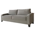 thumbnail image 2 of Castle Place Elegance Linen Upholstered Sofa, Grey, 2 of 7