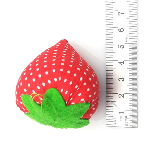PTOOTP Strawberry Red Needle Cushion Pin Organizer for Sewing Storage with Attractive Design and Construction