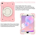 thumbnail image 2 of SaniMore for iPad 10.2" (9th/8th/7th Generation, 2021/2020/2019) Case with Pencil Holder, 3-Layer Protection Cover Built-in Shoulder & Handle Strap Kickstand Shockproof Protective Shell, Pink, 2 of 8