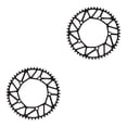 thumbnail image 1 of Youkk Alloy Crank set - Durable Precise Fit Smooth Operation - Guaranteed Compatibility Bicycles Crank 52T black 2Set, 1 of 6