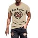 thumbnail image 3 of Tops para hombre, blusas y camisas de manga corta con cuello redondo para hombre, jersey informal con cuello redondo estampado para hombre, pantalones cortos deportivos para fitness, blusa de poliéste, 3 of 5
