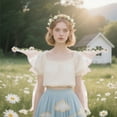 thumbnail image 6 of 4PCS/Set Fairy Wings for Women - Mother Nature Costume Woodland Elf Wings with Colorful Flowers Leaves and Vines for Adults Butterfly Wings for Renaissance Renfaire Fairy Costume Photoshoot, 6 of 8
