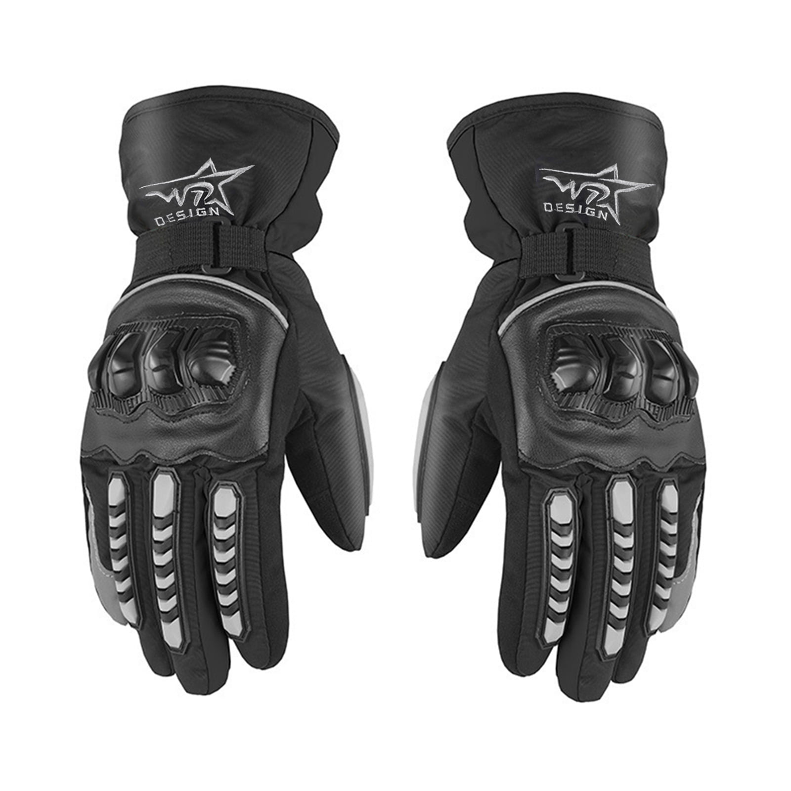 1 Pair Moto Winter Thermal Gloves Windproof Warm Motorcycle Riding Racing Sports 