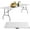8FT, variant on Wubio 8FT Folding Table, Plastic Table Camping Table Foldable Portable Picnic Table Outdoor Dining Table with Carrying Handle for Kitchen Party Outdoor Indoor Wedding BBQ 94 x 29 x 29 Inches,White