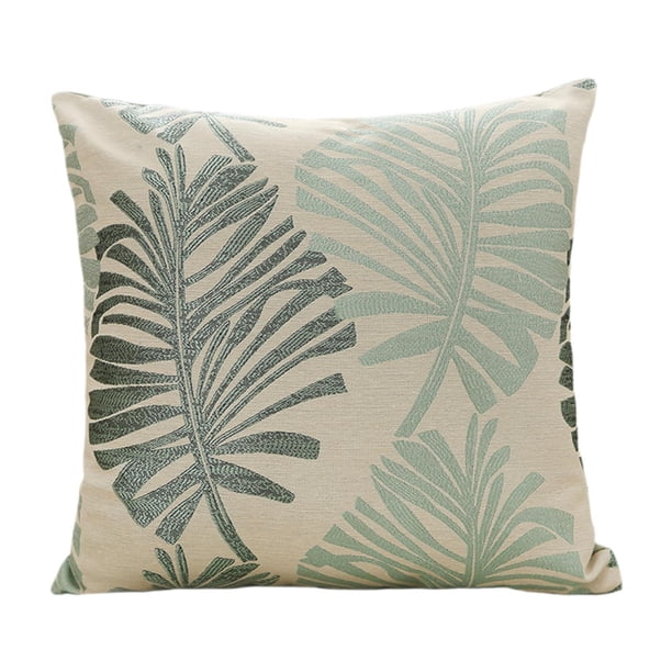 Funda de cojín decorativa moderna y suave para interiores. Verde
