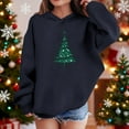 thumbnail image 2 of Lorytime Girls Hoodies with Bows Boys Christmas Tree Sweatshirt Long Sleeve Pullover Drop Shoulder Soft Tops Blue 7 Years, 2 of 4