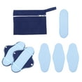 thumbnail image 1 of Juego de 8 compresas higiénicas de forro polar lavables para lactancia., 1 of 6