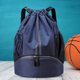 thumbnail image 4 of Mochila De Baloncesto Bolsa de deportes de viaje con cordón para natación, impermeable, doble cremallera, ligera, 4 of 7