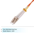 thumbnail image 3 of Unique Bargains 1 Meter 3.2Ft  Fiber Patch Cable Multimode Duplex LC to LC OM1 LSZH Fiber Optic Cable Cord Orange, 3 of 6
