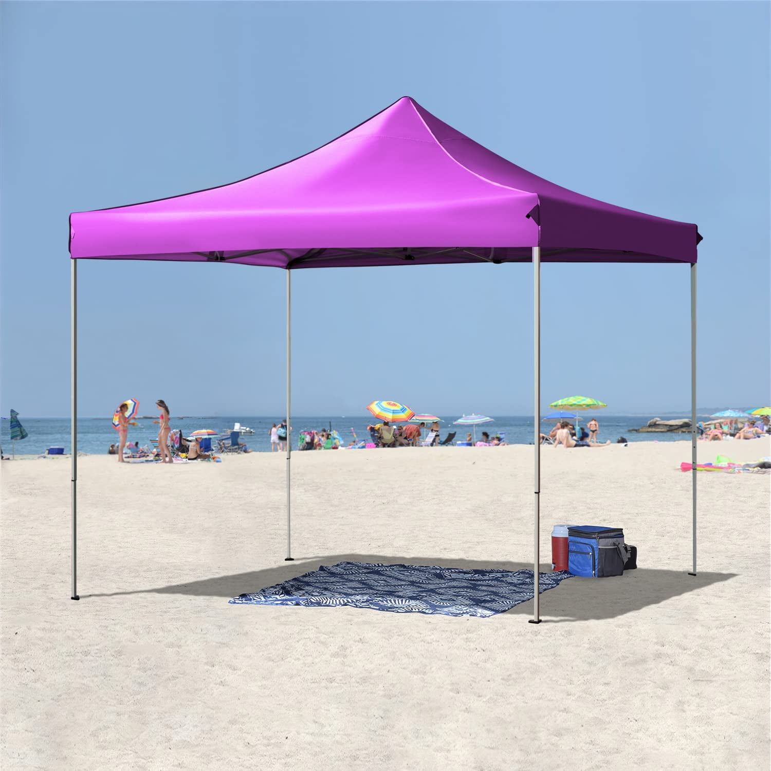 10'X10'Pop Up Canopy Tent  Beach Gazebo Party Shade Foldable Patio Wedding Yard 