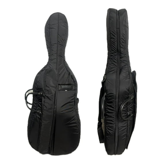 Vio Music Deluxe 20mm Thick Cello Bag, Heavy Duty Zipper (4/4) Nylon